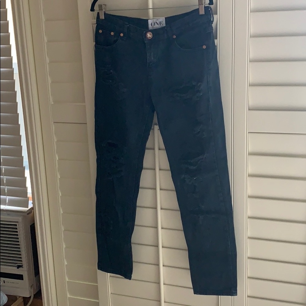 Awesome baggie Navy One Teaspoon jeans